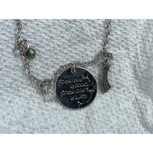 Silver Tone Inspirational Dandelion Wish Shooting Star Charm Necklace